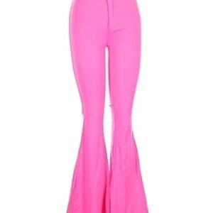 Vibrant Pink Flare Pants for Women